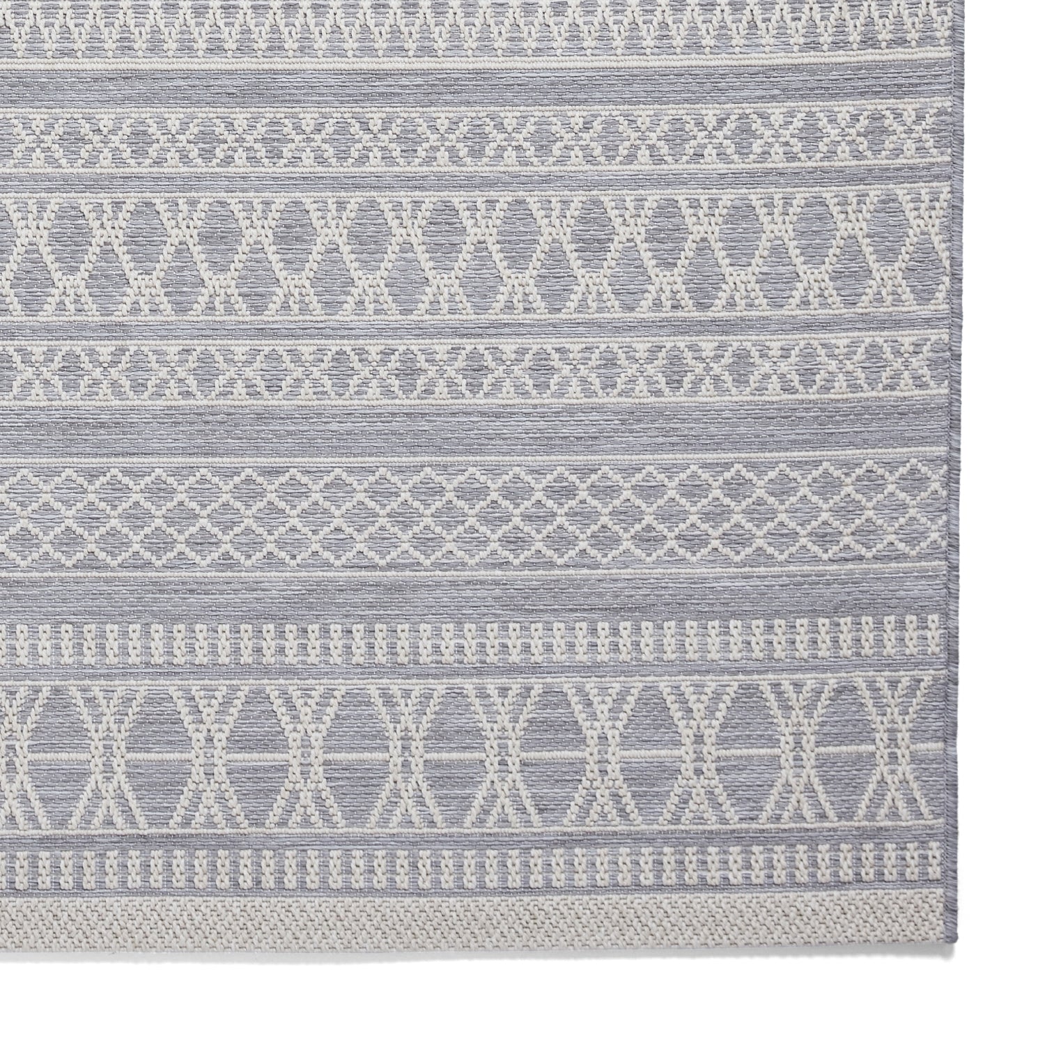 Coast Easy Clean Grey Moroccan Weatherproof Rug