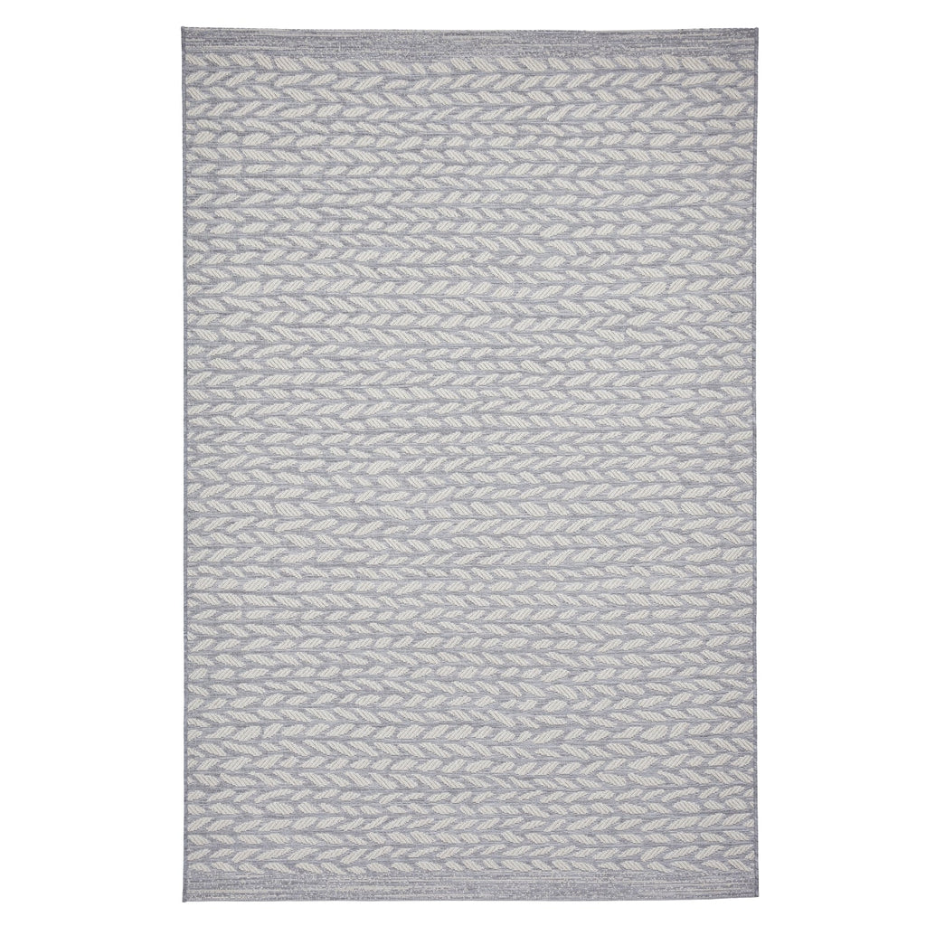 Coast Easy Clean Grey/Cream Weatherproof Rug