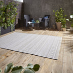 Coast Easy Clean Grey Moroccan Weatherproof Rug