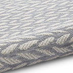 Coast Easy Clean Grey/Cream Weatherproof Rug