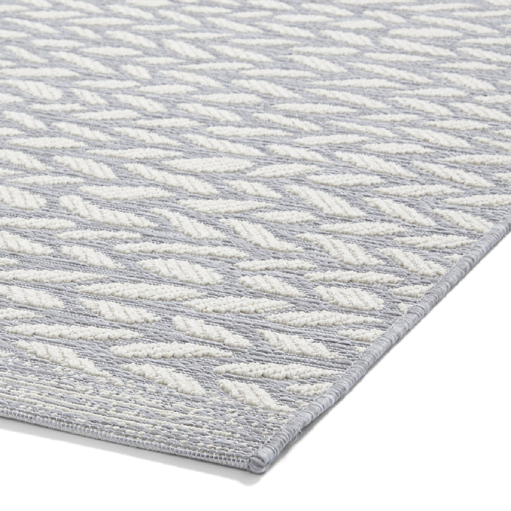 Coast Easy Clean Grey/Cream Weatherproof Rug