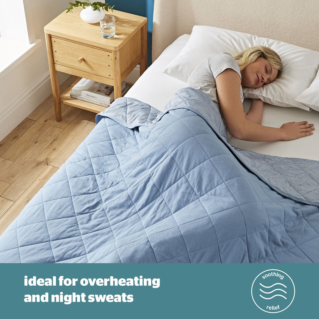 Silentnight Restore Blue Cooling Lightweight Blanket