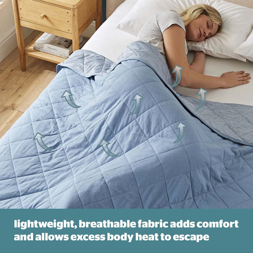 Silentnight Restore Blue Cooling Lightweight Blanket