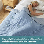 Silentnight Restore Blue Cooling Lightweight Blanket