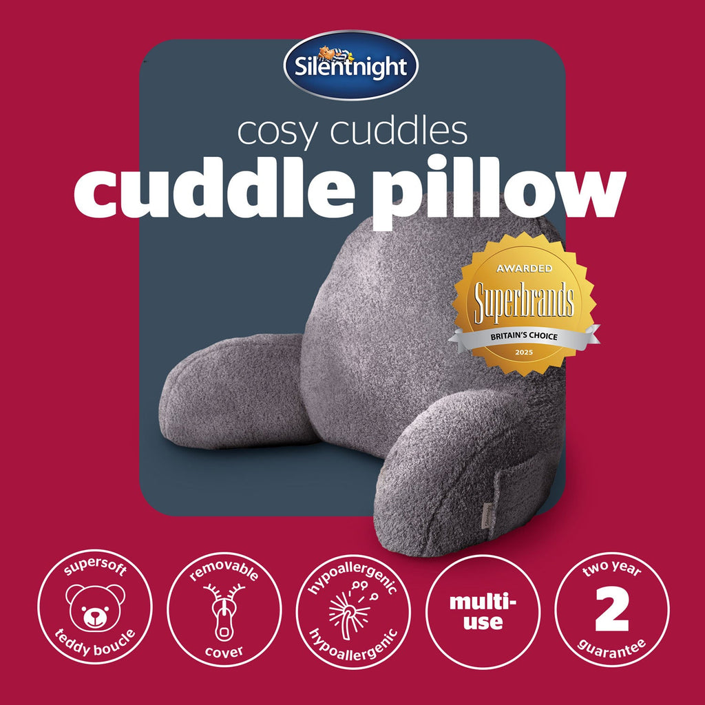 Silentnight Grey Cosy Cuddle Cushion