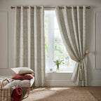 Laura Ashley Coulderton Natural Eyelet Curtain