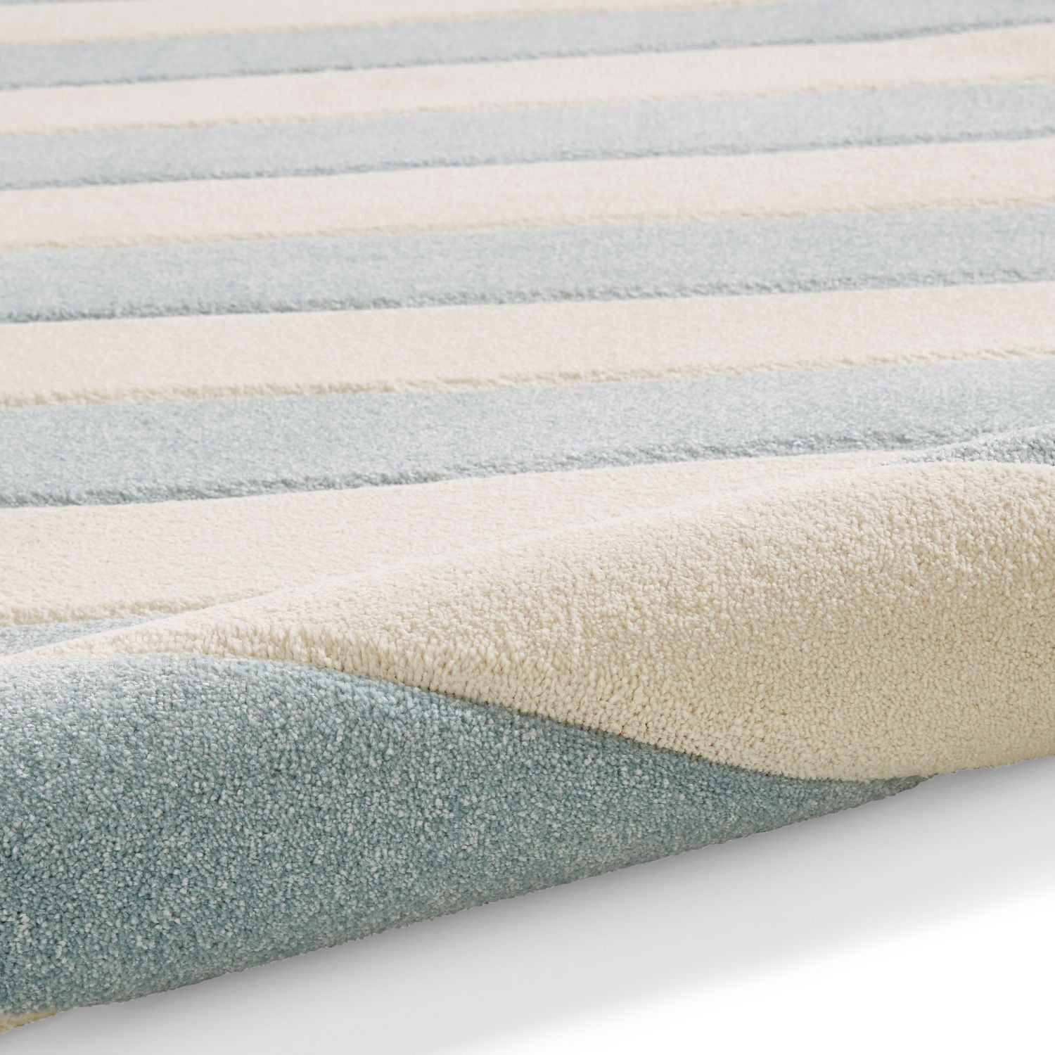 Catherine Lansfield Cove Stripe Blue Rug