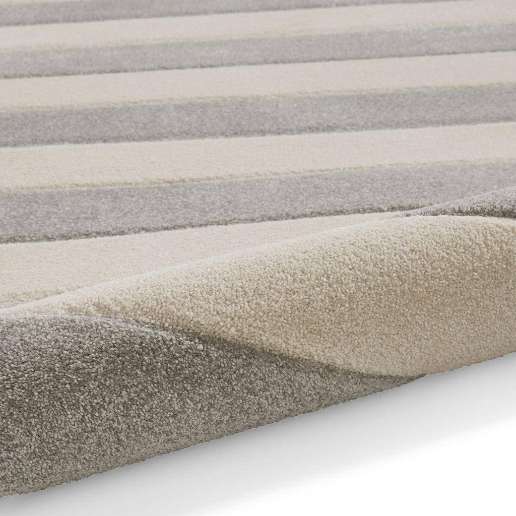 Catherine Lansfield Cove Stripe Grey Rug