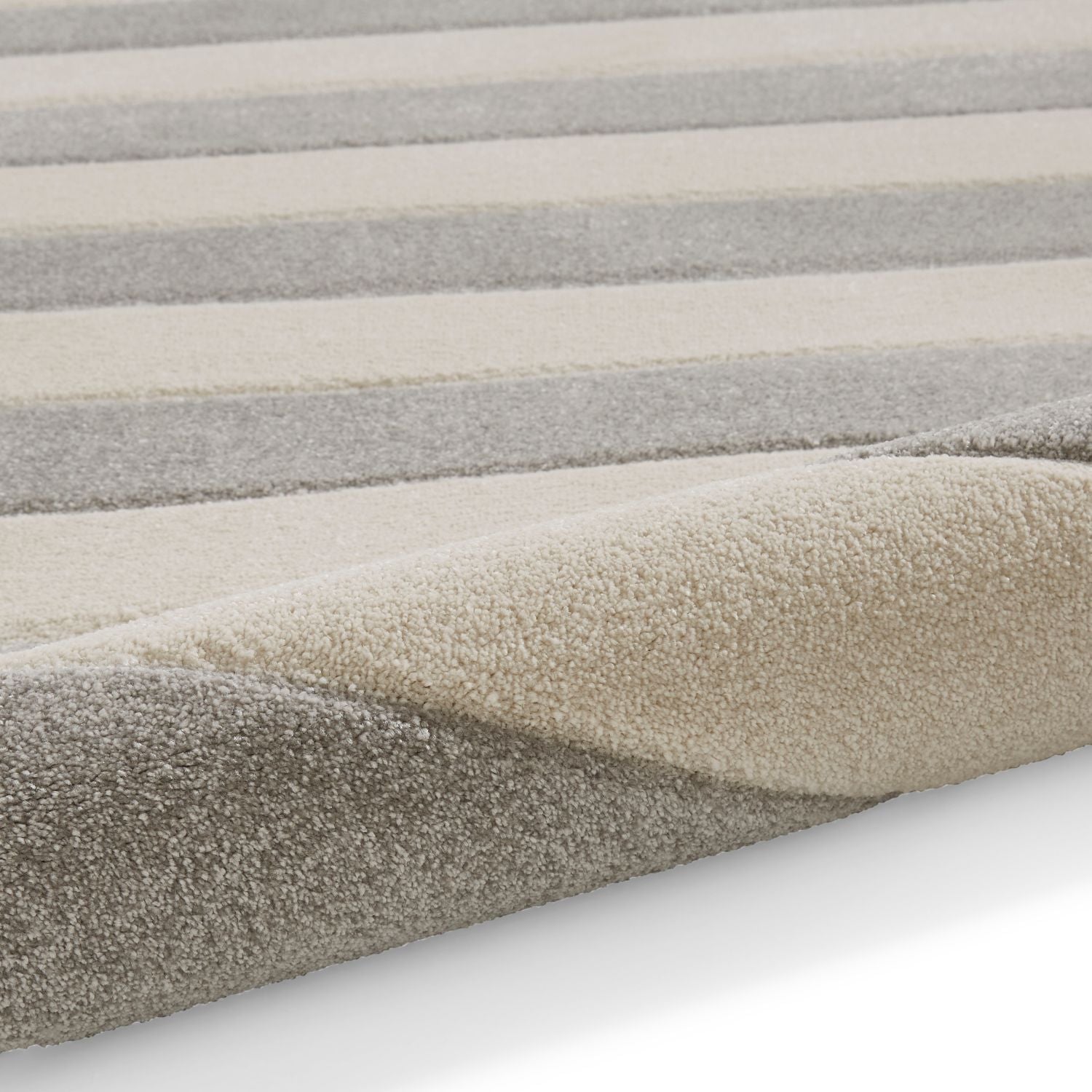 Catherine Lansfield Cove Stripe Grey Rug
