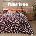 Silentnight Leaf Berry Coverless 10.5 Tog Duvet And Pillowcase
