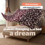 Silentnight Leaf Berry Coverless 10.5 Tog Duvet And Pillowcase