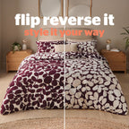 Silentnight Leaf Berry Coverless 10.5 Tog Duvet And Pillowcase