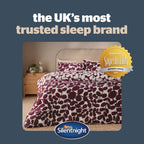 Silentnight Leaf Berry Coverless 10.5 Tog Duvet And Pillowcase