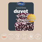 Silentnight Leaf Berry Coverless 10.5 Tog Duvet And Pillowcase