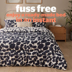 Silentnight Leaf Navy Coverless 10.5 Tog Duvet And Pillowcase