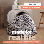 Silentnight Leaf Navy Coverless 10.5 Tog Duvet And Pillowcase