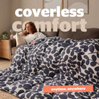 Silentnight Leaf Navy Coverless 10.5 Tog Duvet And Pillowcase