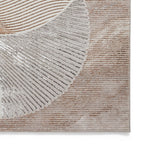 Creation 50097 Gold and Beige Modern Geometric Rug