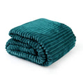 Dakota Emerald Green Flannel Soft Fleece Blanket Throw