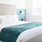 Dakota Emerald Green Flannel Soft Fleece Blanket Throw