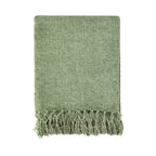Darcy Meadow Green Chenille Throw