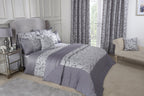 Duchess Silver Embellished Jacquard Quilted Bedspread Set