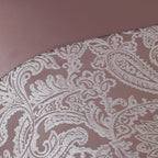 Duchess Blush Pink Embellished Jacquard Duvet Set