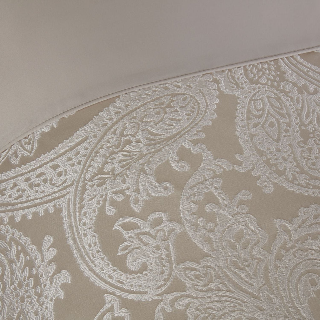Duchess Cream Embellished Jacquard Duvet Set
