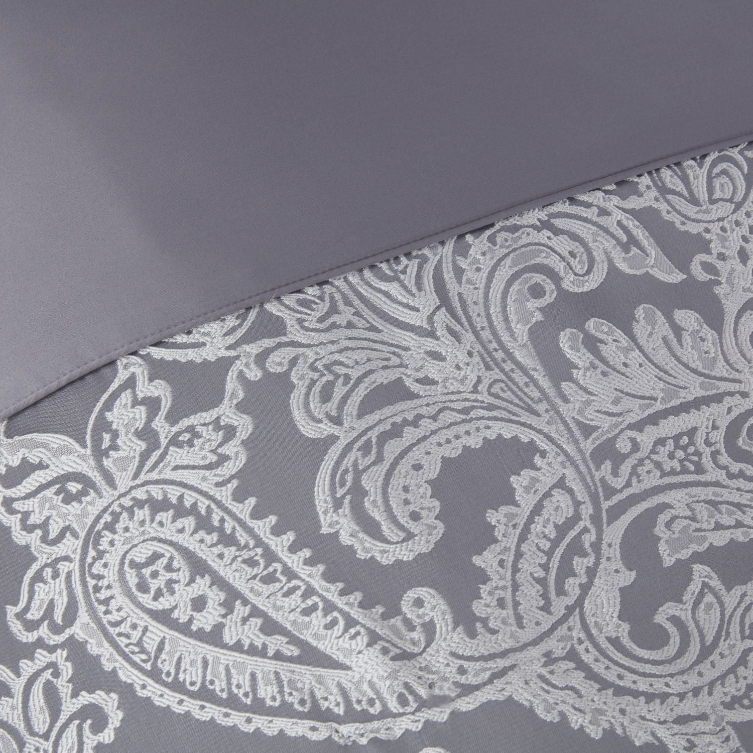 Duchess Silver Embellished Jacquard Duvet Set