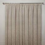 Duchess Cream Lined Pencil Pleat Jacquard Velvet Curtains