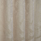 Duchess Cream Lined Pencil Pleat Jacquard Velvet Curtains