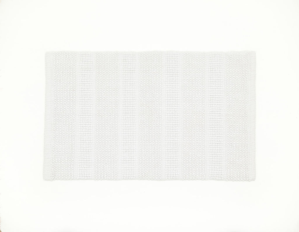 Deyongs White Romeo Bath Mat