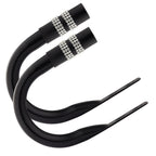 Matt Black Diamante Curtain Holdbacks (Pair)