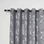 Matt Black Diamante Extendable Curtain Pole