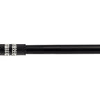 Matt Black Diamante Extendable Curtain Pole