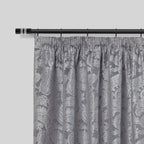 Matt Black Diamante Extendable Curtain Pole with Rings