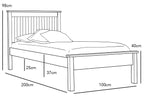Disley Classic White Wooden Bed