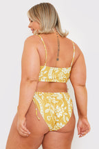 Scarf Print Tie Side Bikini Bottom