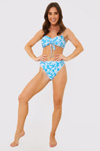 Floral High Leg Bikini Brief