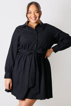 Corduroy Shirt Dress