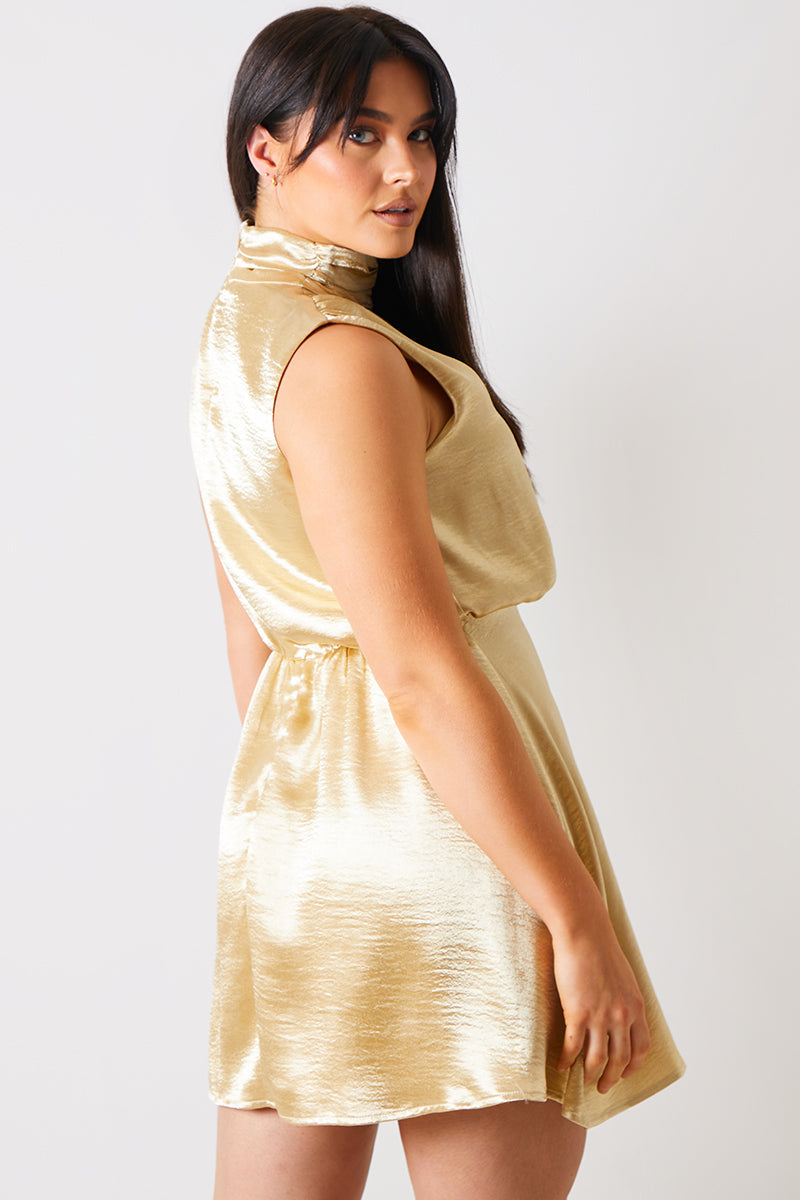 Liquid Satin Mini Dress
