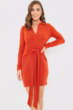 Tie Front Mini Dress