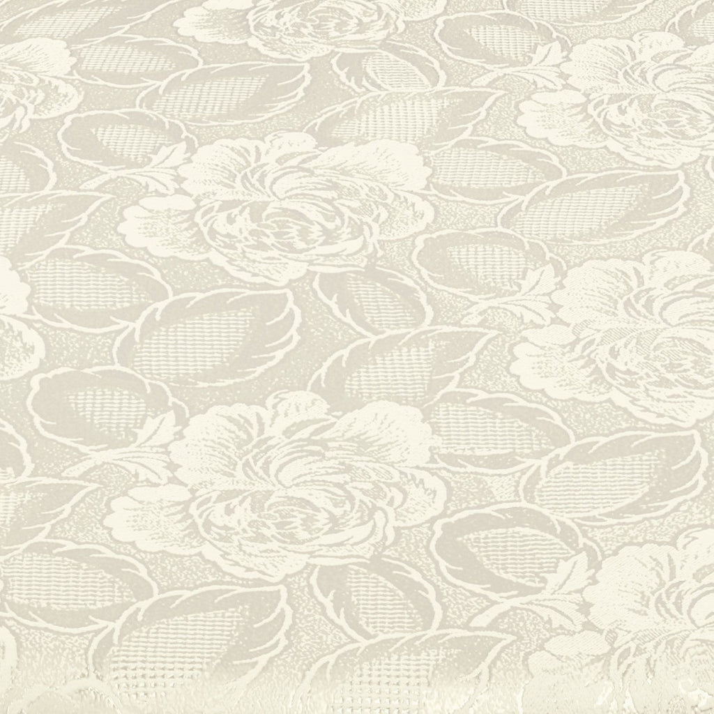 Damask Rose Cream Jacquard Table Cloth