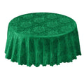 Damask Rose Green Jacquard Table Cloth