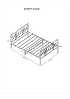 Dunbar Black Metal Bed