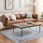 Deluxe Silver Grey Faux Rabbit Fur Room Rug