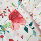Abstract Poppy Red Reversible Duvet Set