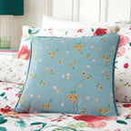 Abstract Poppy Velvet Reversible Cushion (43cm x 43cm)