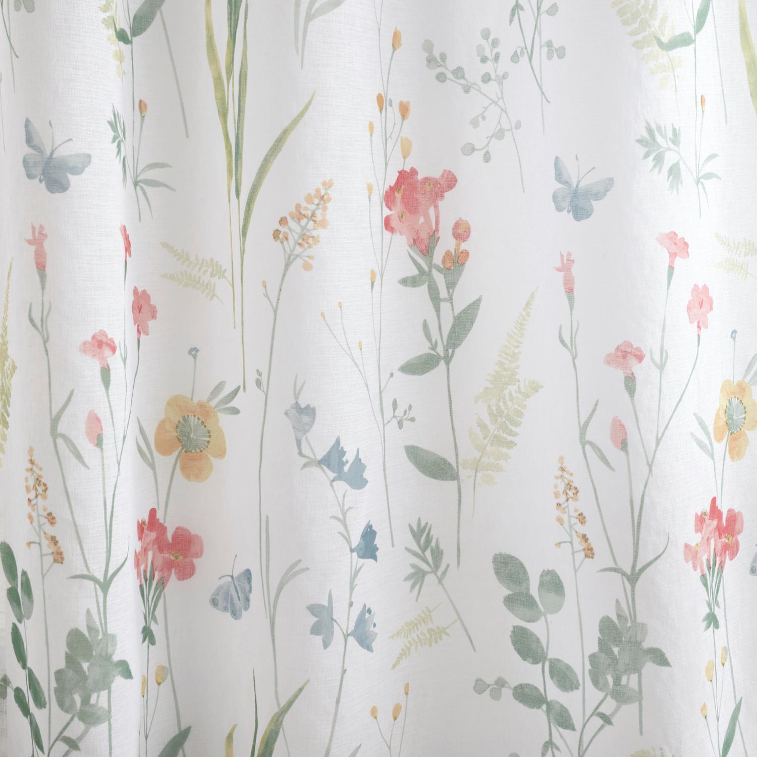 Spring Glade Birds and Butterflies Voile