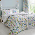 Sweet Pea Floral 100% Cotton Reversible Duvet Set